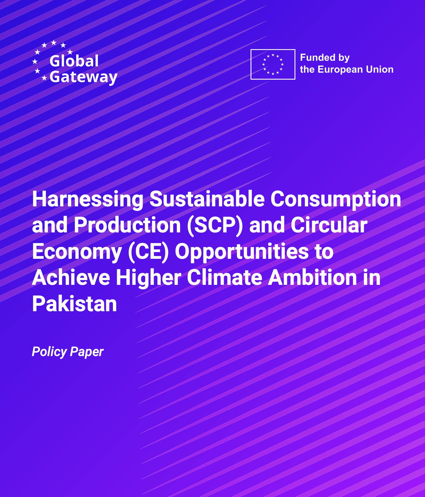 Harnessing Sustainable Consumption and Production and Circular Economy Opportunities to Achieve Higher Climate Ambition in Pakistan
